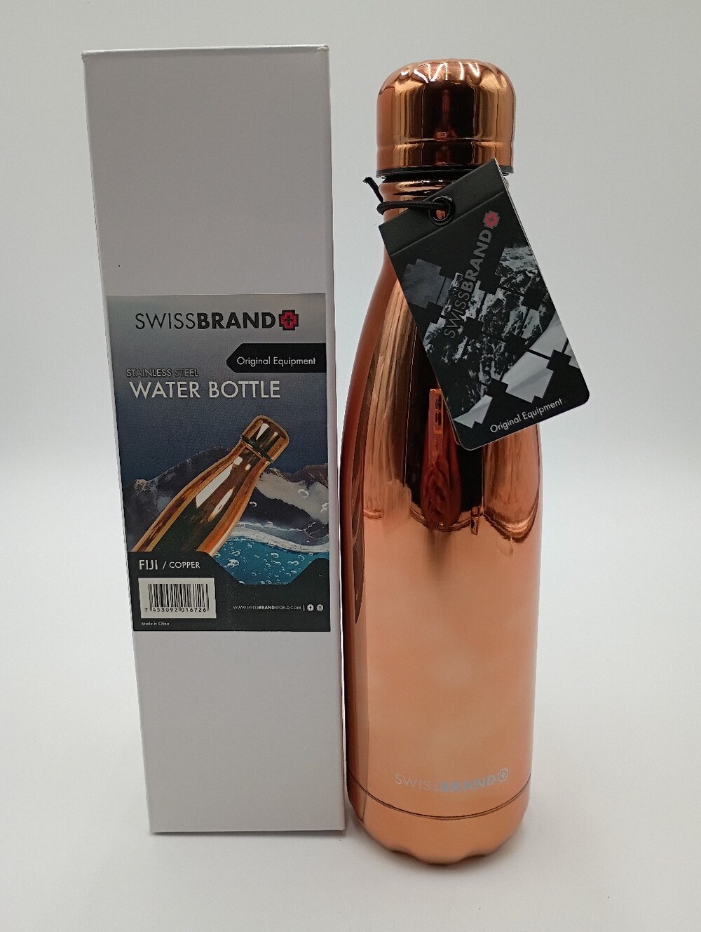 Swissbrand Stainless Steel Water Bottle. 16.9 FL Oz Copper